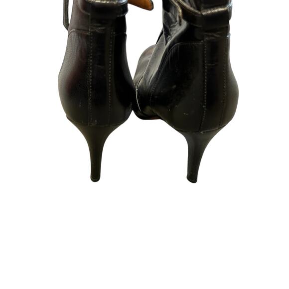 Nine West Mainstay Ankle Booties – Women’s 8M. Black leather stiletto heels - Picture 3 of 11